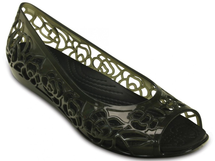 baleriny Crocs Isabella Jelly Flat W Black 203285-001