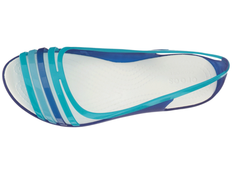 sandały Crocs Isabella Huarache Flat W Cerulean Blue 202463-4O7