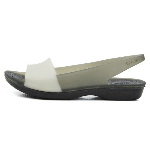 sandały Crocs Colorblock Flat W Black Stucco 200032-05T