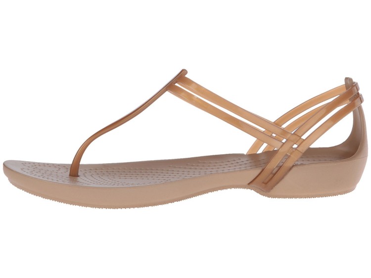 sandały Crocs Isabella T-strap Bronze 202467-854