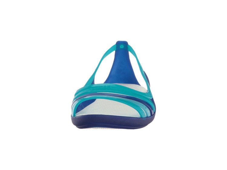 sandały Crocs Isabella Huarache Flat W Cerulean Blue 202463-4O7