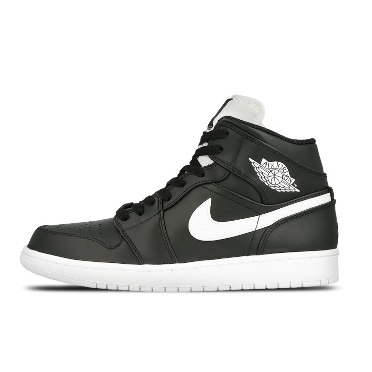 buty Air Jordan 1 Mid Black/White 554724 038