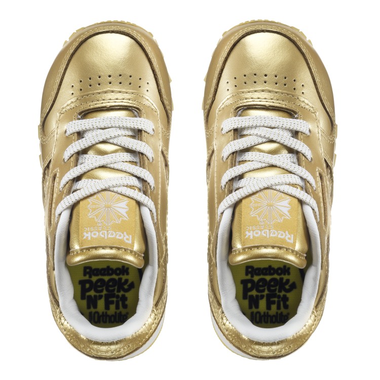 buty Reebok Classic Leather Metallic - Złota BS7458
