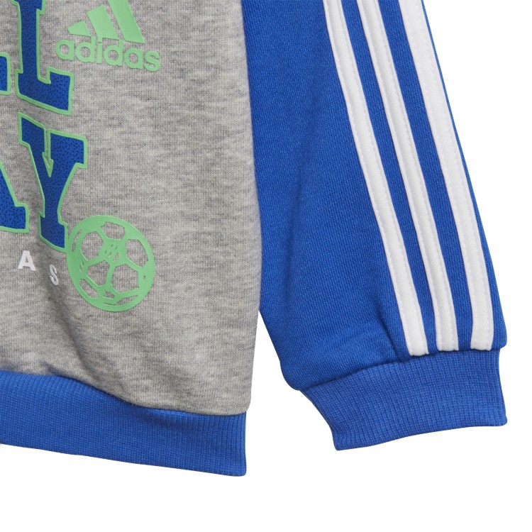 komplet dziecięcy adidas I Graphic Crew Jogger Terry DJ1573