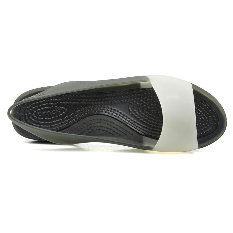 sandały Crocs Colorblock Flat W Black Stucco 200032-05T