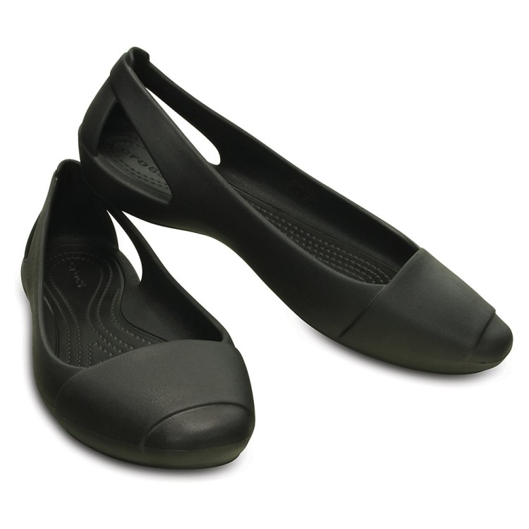 baleriny Crocs Sienna Flat W Black 202811-001