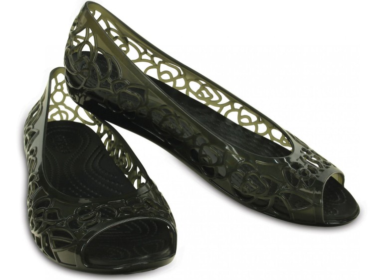baleriny Crocs Isabella Jelly Flat W Black 203285-001