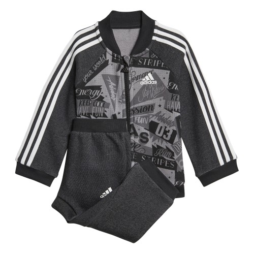  komplet dziecięcy adidas I Graphic Crew Jogger Terry DJ1560 