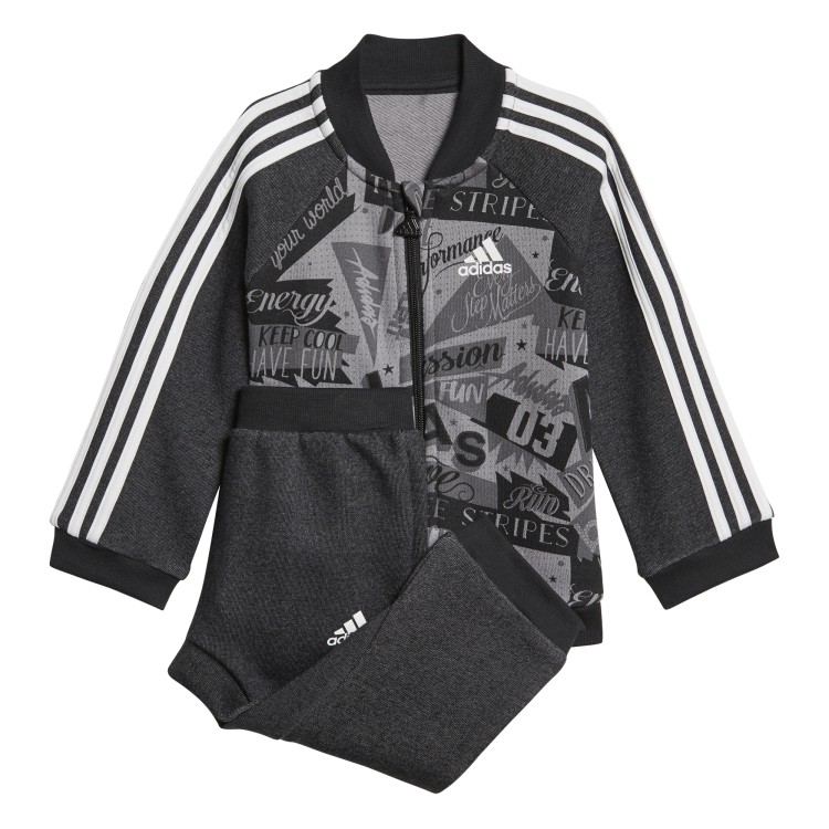  komplet dziecięcy adidas I Graphic Crew Jogger Terry DJ1560 