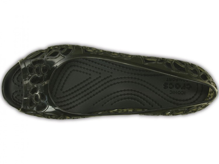 baleriny Crocs Isabella Jelly Flat W Black 203285-001