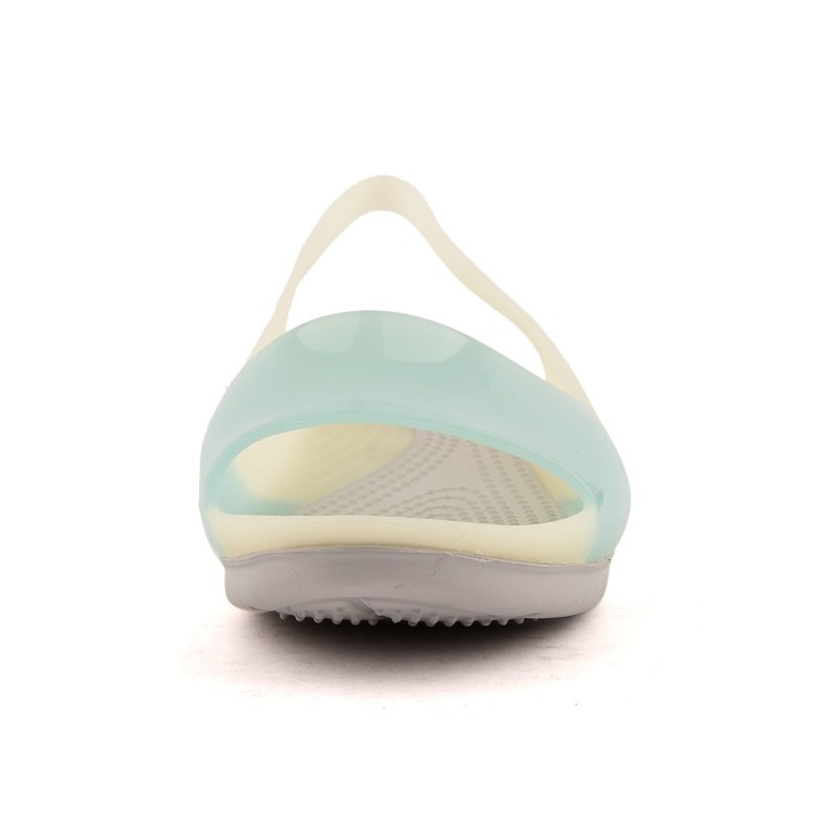 sandały Crocs Colorblock Flat W Sea Foam/White 200032-476