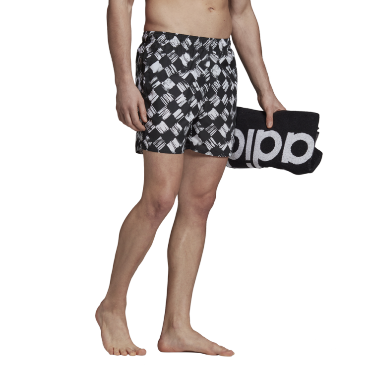 szorty adidas do pływania Printed Check Swim Shorts DZ7538