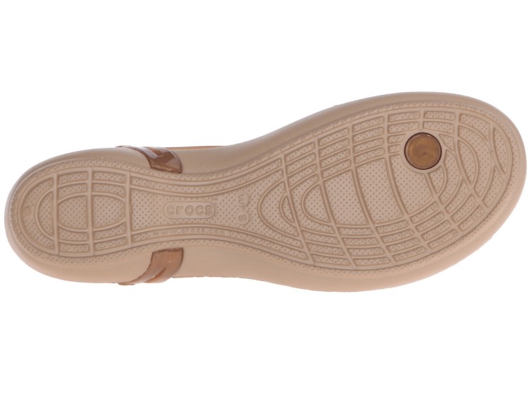 sandały Crocs Isabella T-strap Bronze 202467-854