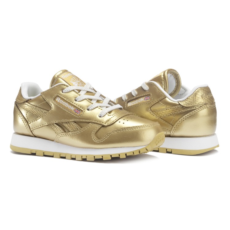 buty Reebok Classic Leather Metallic - Złota BS7458