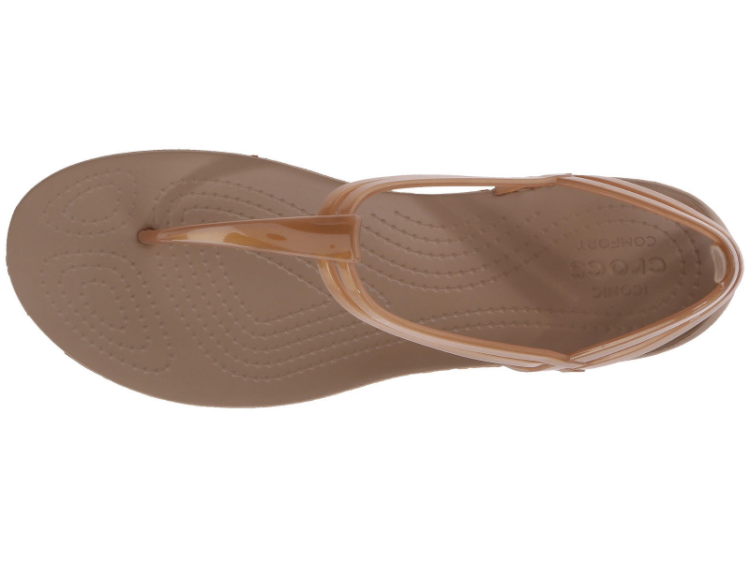 sandały Crocs Isabella T-strap Bronze 202467-854