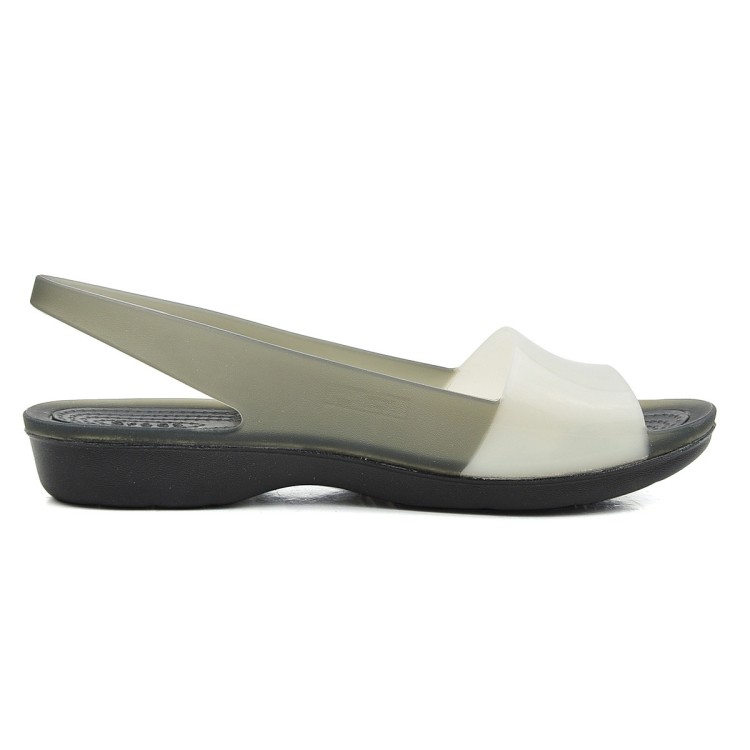 sandały Crocs Colorblock Flat W Black Stucco 200032-05T