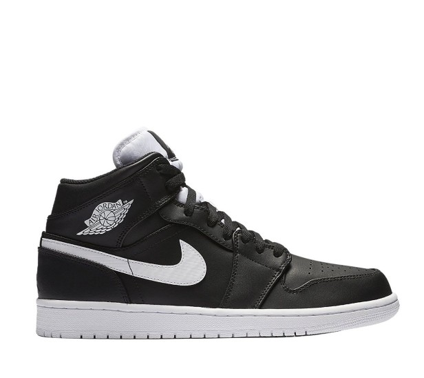 buty Air Jordan 1 Mid Black/White 554724 038