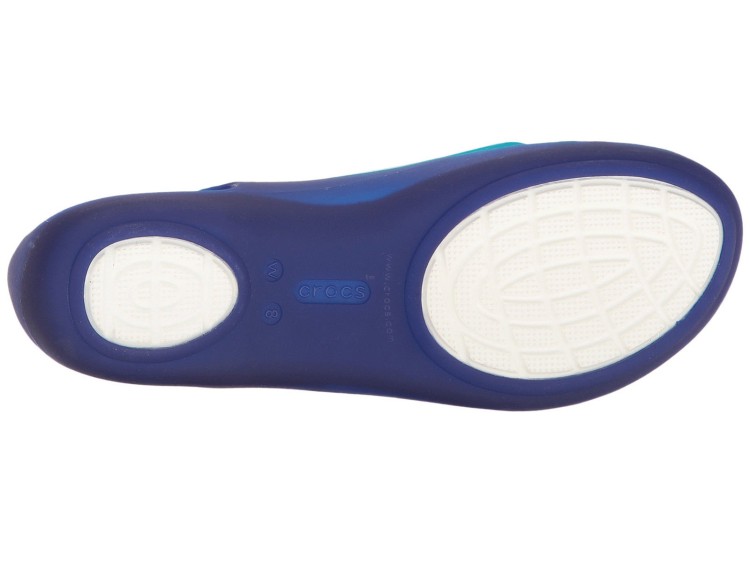 sandały Crocs Isabella Huarache Flat W Cerulean Blue 202463-4O7