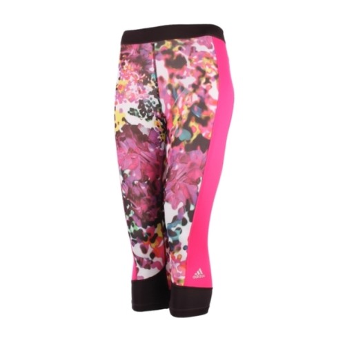 spodnie treningowe adidas Techfit Capri Floral 3/4 W AJ0534