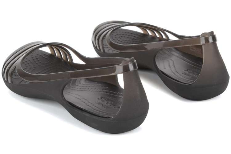 sandały Crocs Isabella Huarache Flat W Black 202463-001