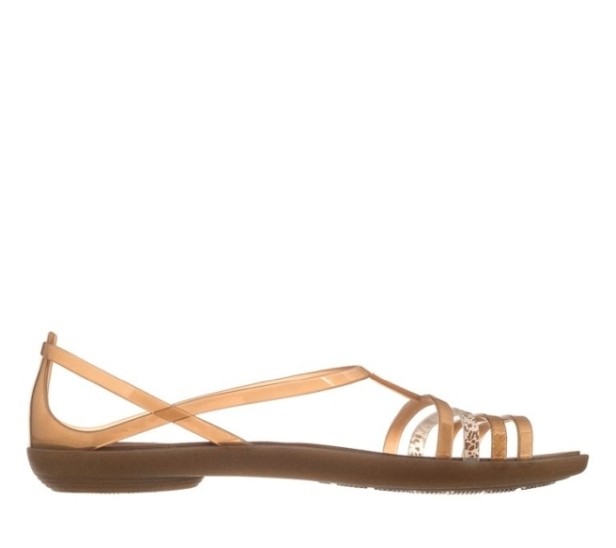 sandały Crocs Isabella Sandal W Bronze 202465-854