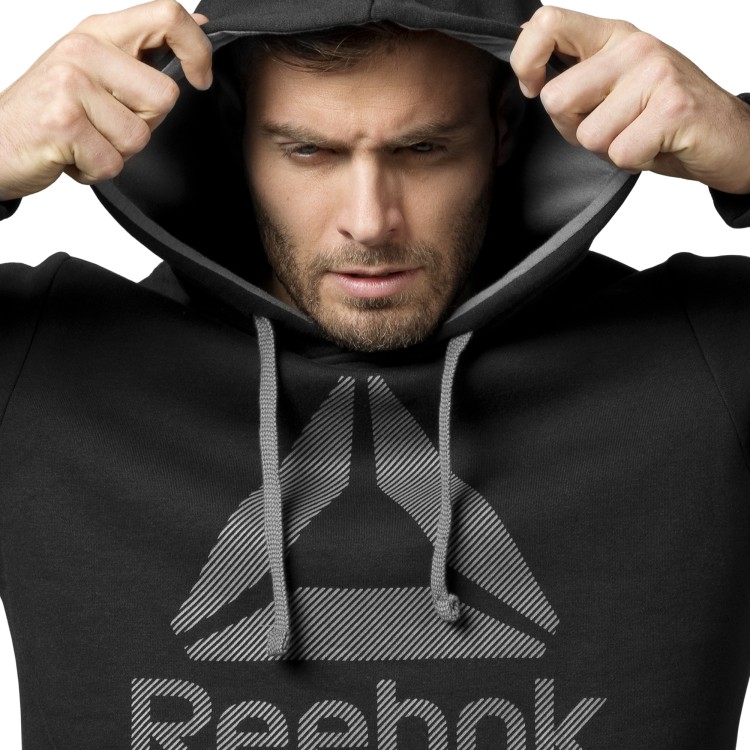 bluza Reebok Workout Ready Big Logo Cotton Poly BK4158
