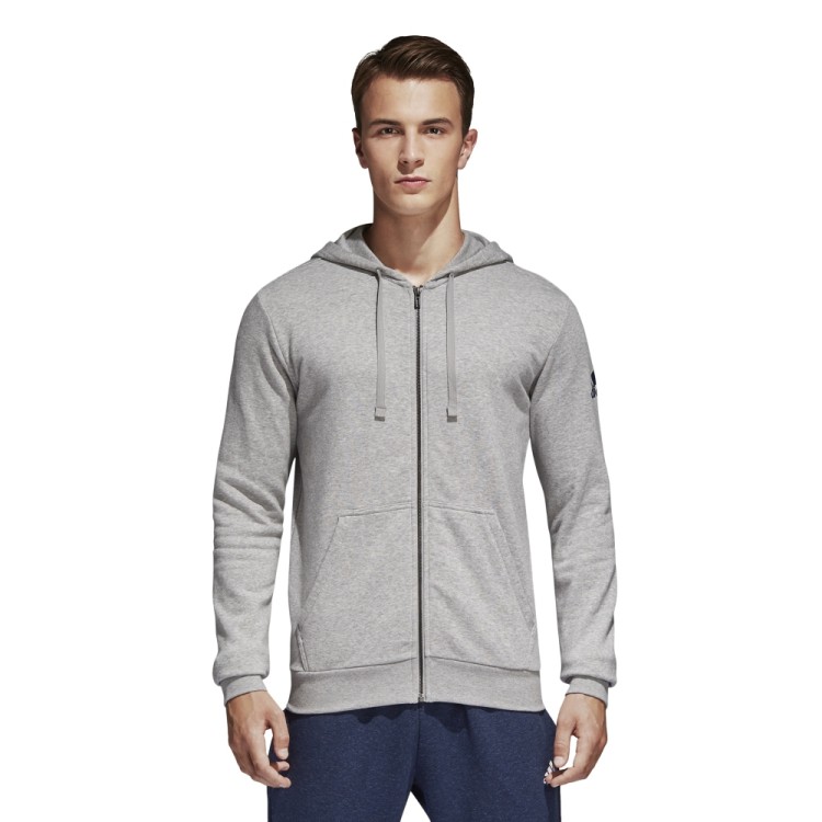 bluza adidas Essentials Base Full Zip Hood Fleece BK3716