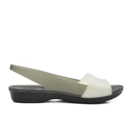 sandały Crocs Colorblock Flat W Black Stucco 200032-05T