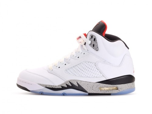 buty Air Jordan 5 Retro White/Cement 136027 104