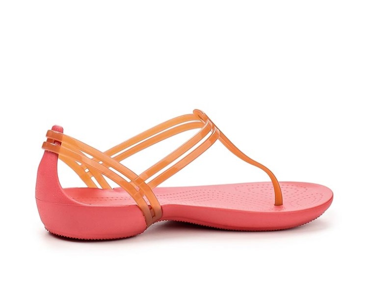 sandały Crocs Isabella T-strap Coral 202467-689