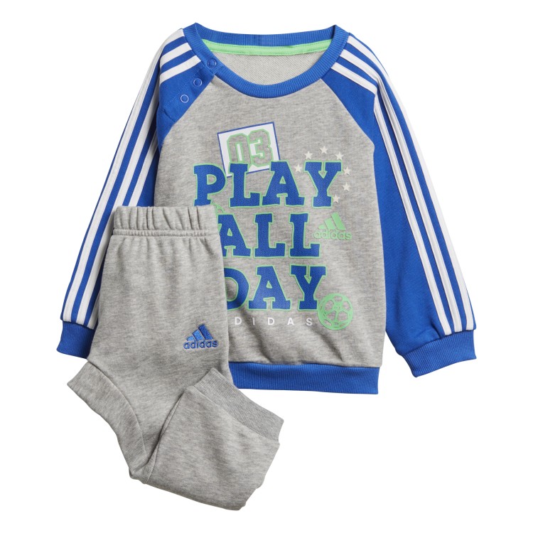 komplet dziecięcy adidas I Graphic Crew Jogger Terry DJ1573