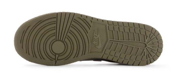 Air Jordan 1 Mid BG Olive Canvas Junior 554725 301